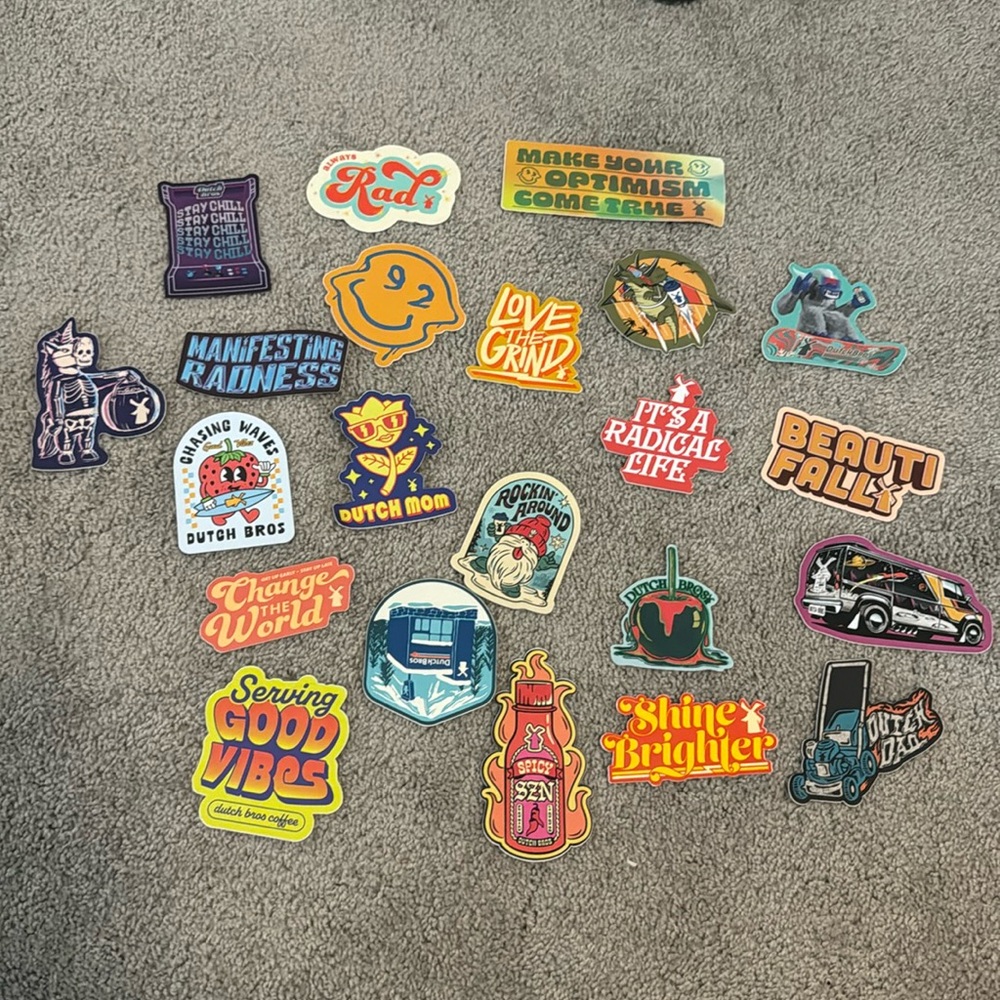 Dutch bros stickers